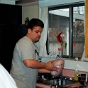 USA ID Boise 7011WestAshland 2001DEC25 Fitzy 011  Prepping the turkey. I was going to do the Mr. Bean thing, but that whole head and cavity thing ..... nah!!! : 2001, Americas, Boise, Christmas, Date, December, Events, Fitzy, Idaho, Month, North America, People, Places, USA, Year